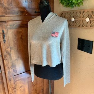 Cropped hoodie shirt